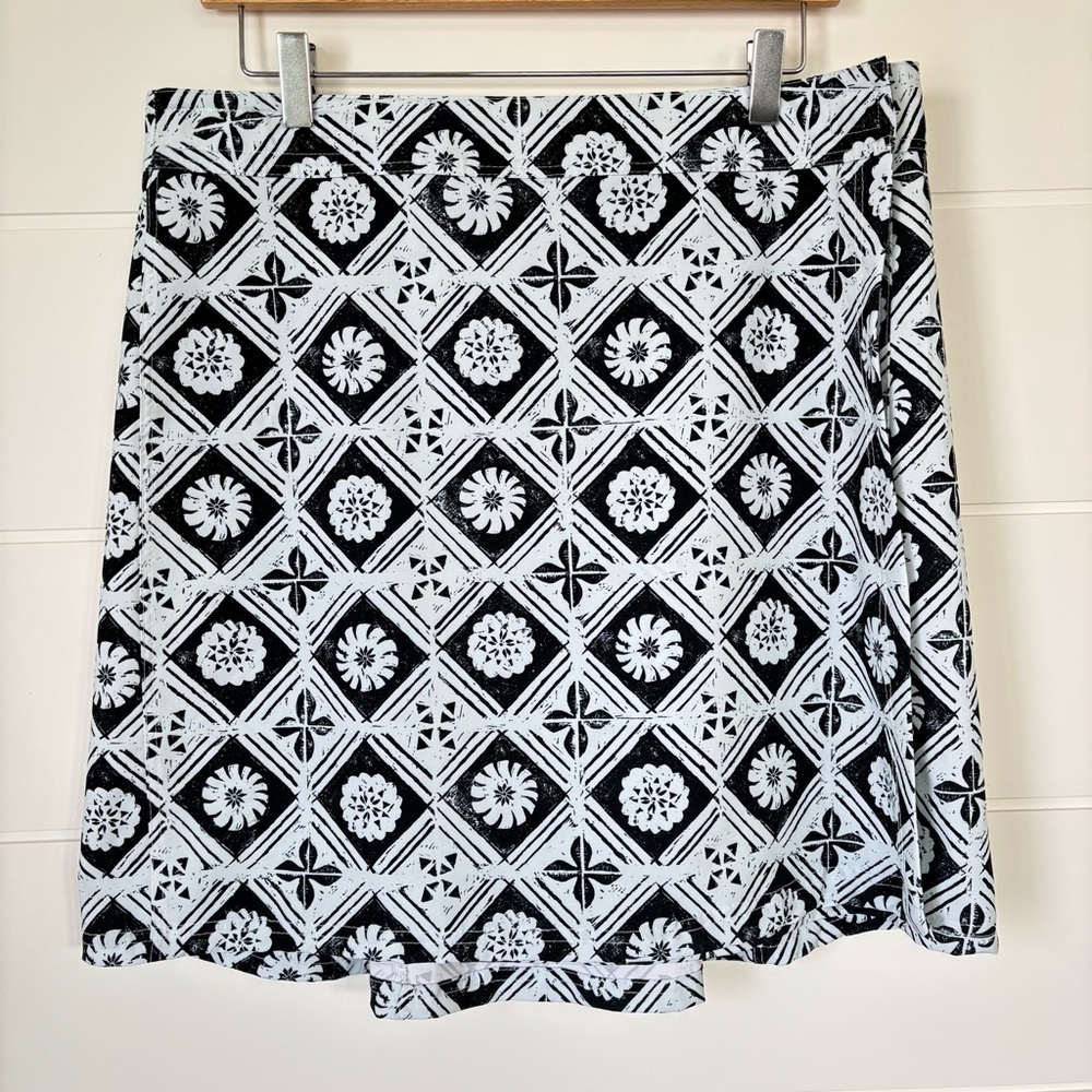 Ripskirt Hawaii Lightweight Geometric Beach Wrap Skirt Resort Wear Size Large